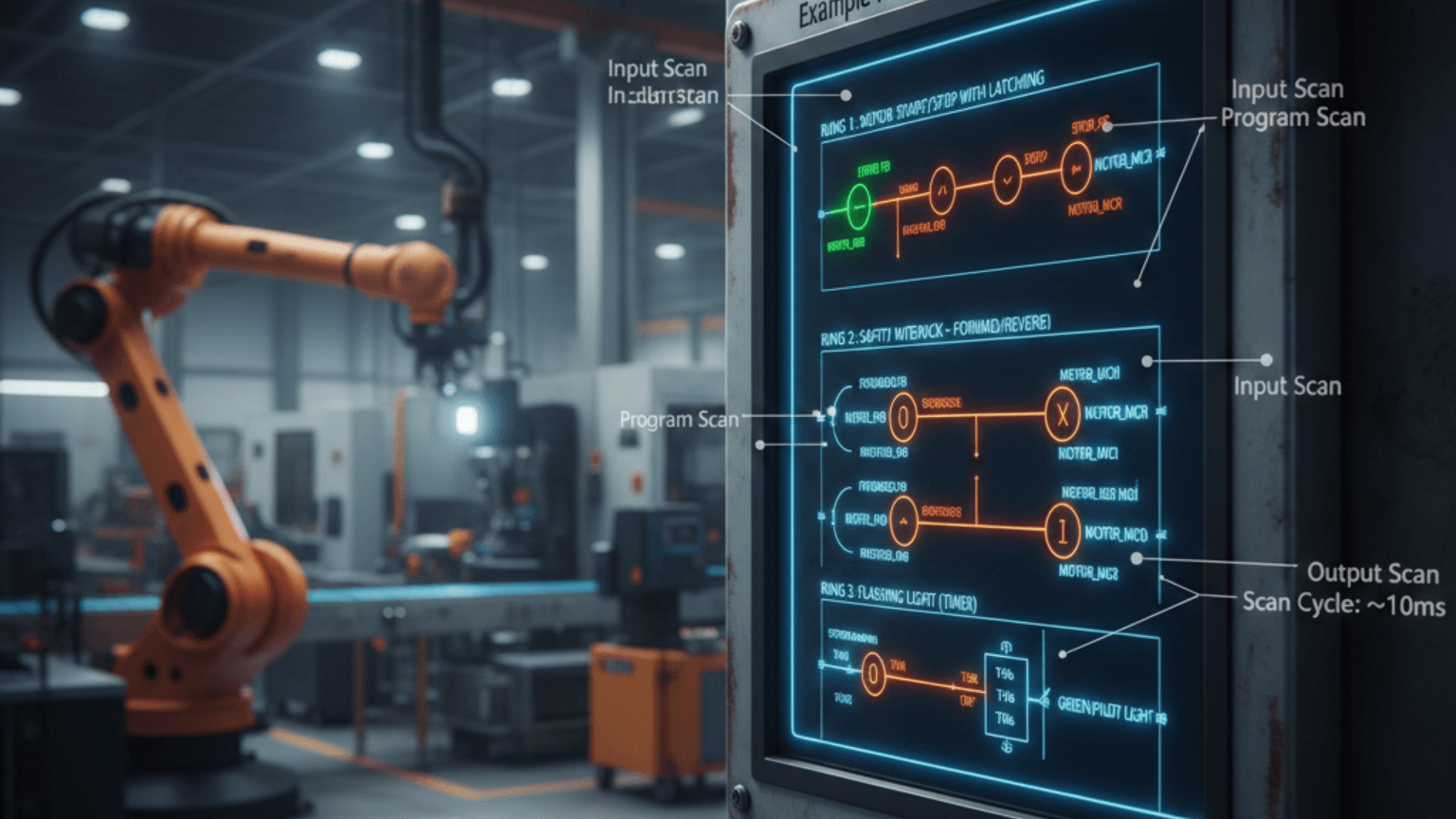 Contoh program PLC industri