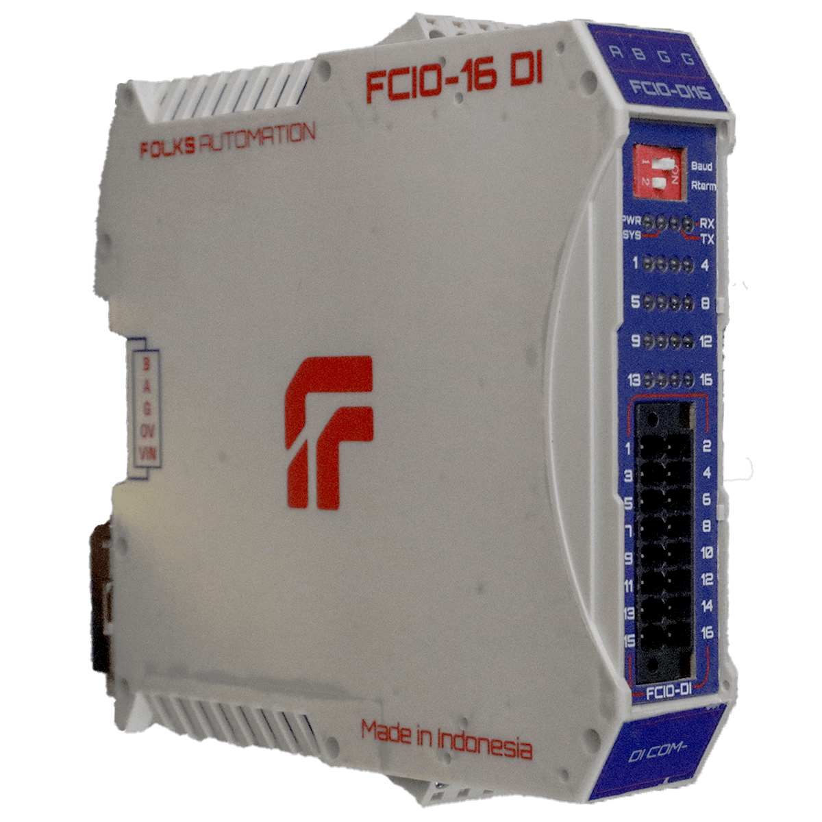 FCIO-DI16 IO Module Top