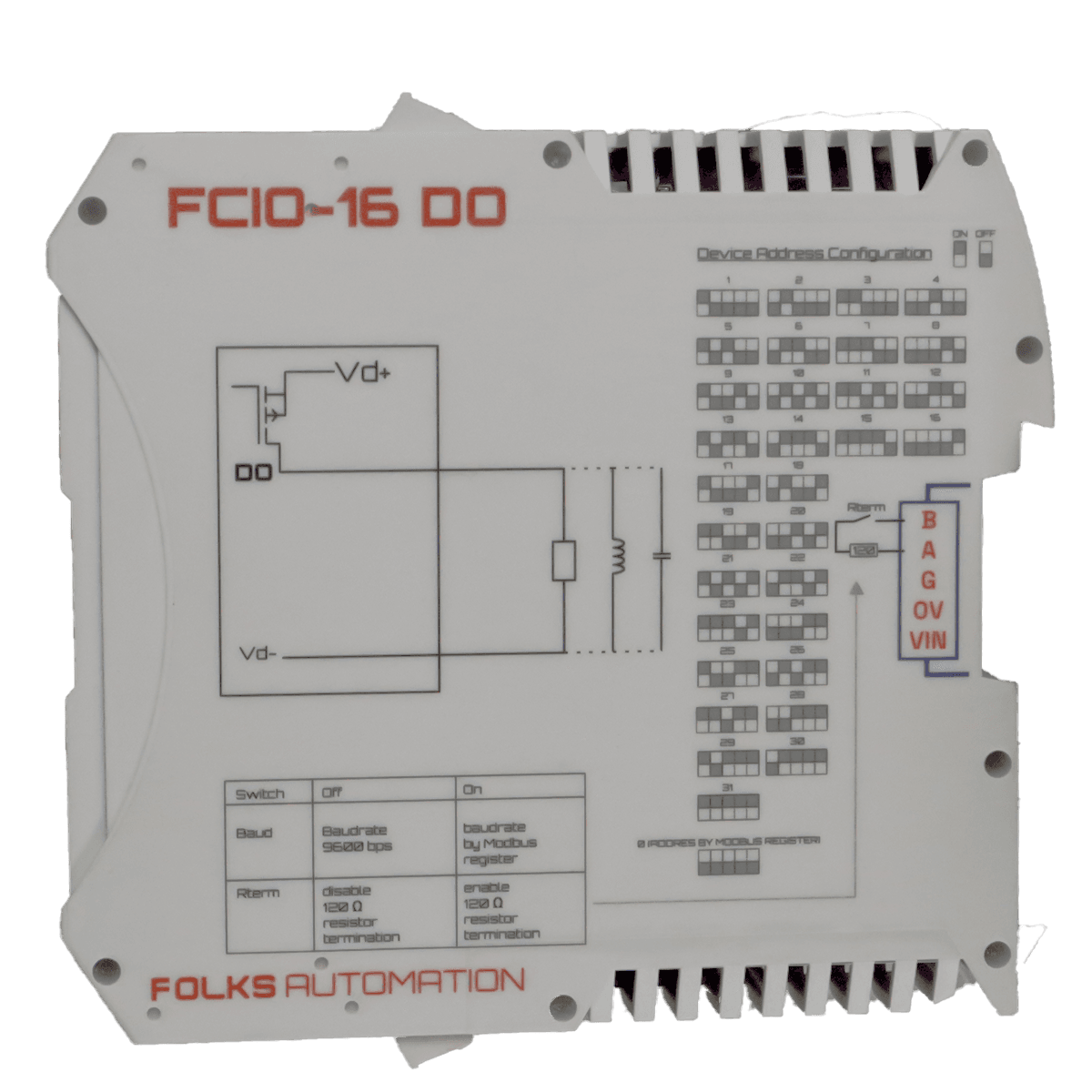 FCIO-DO16 Unit Side View
