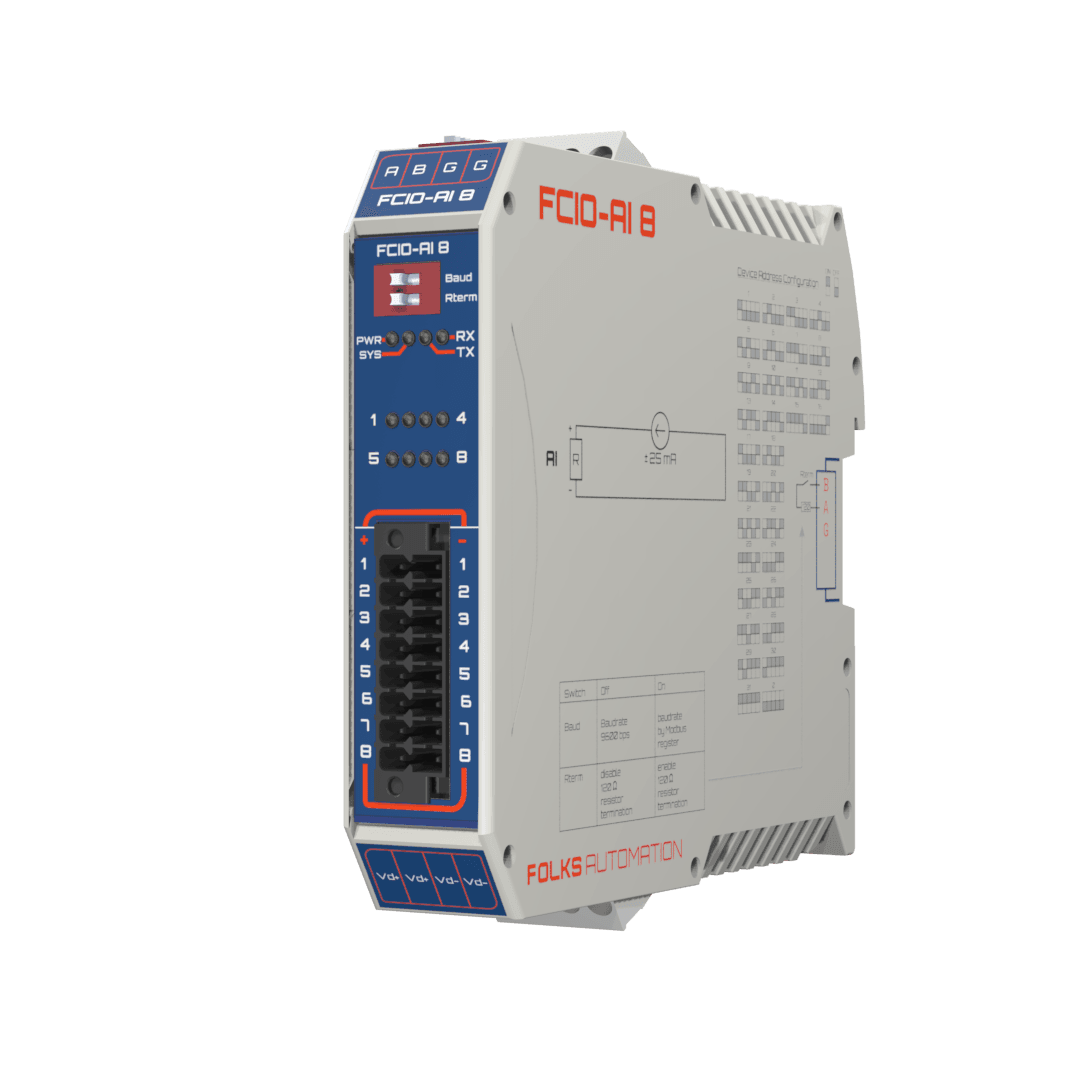FCIO-AI8 Analog Input Expansion Front