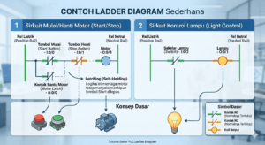Apa itu PLC Ladder Diagram - Simple Ladder Diagram PLC