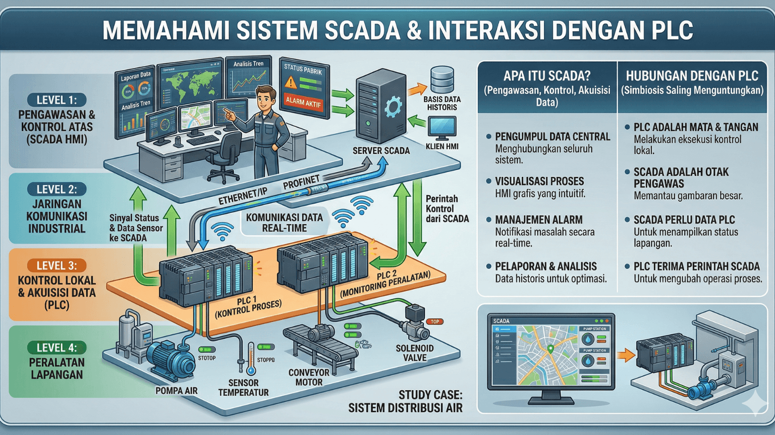 Apa itu SCADA dan hubungannya dengan PLC