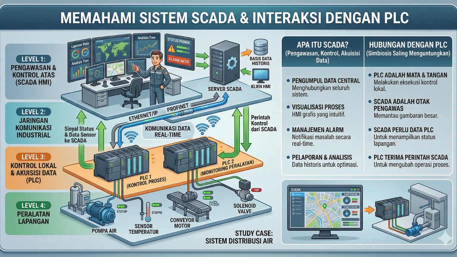 Apa itu SCADA dan hubungannya dengan PLC
