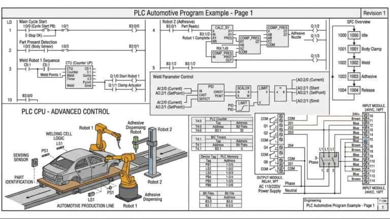 Folks Automation - Contoh program PLC industri otomotif