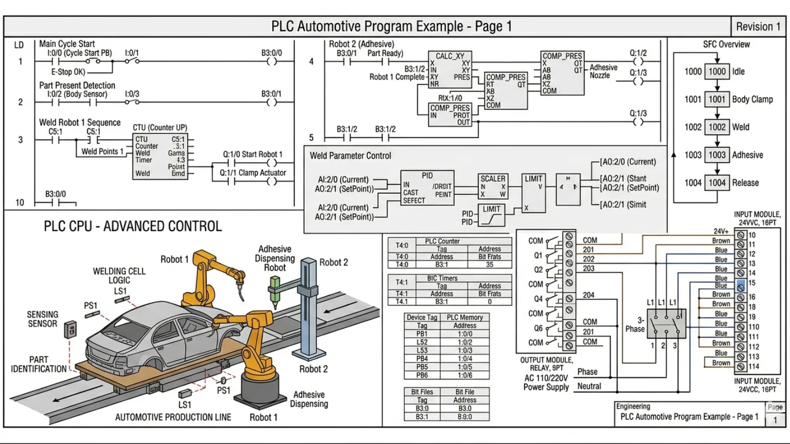Folks Automation - Contoh program PLC industri otomotif