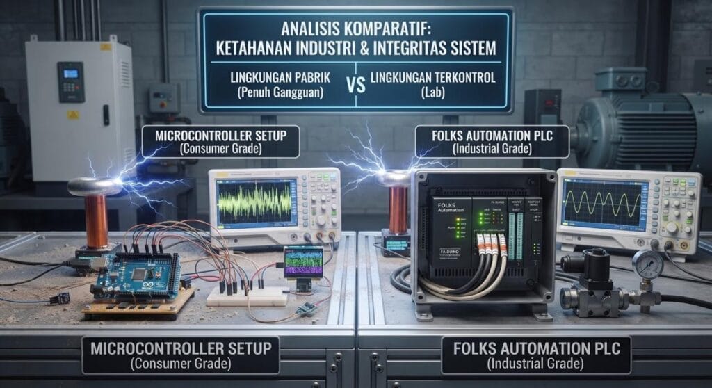 Perbedaan PLC dan Microcontroller -serta Ketahanan Industri dan Integritas Sistem
